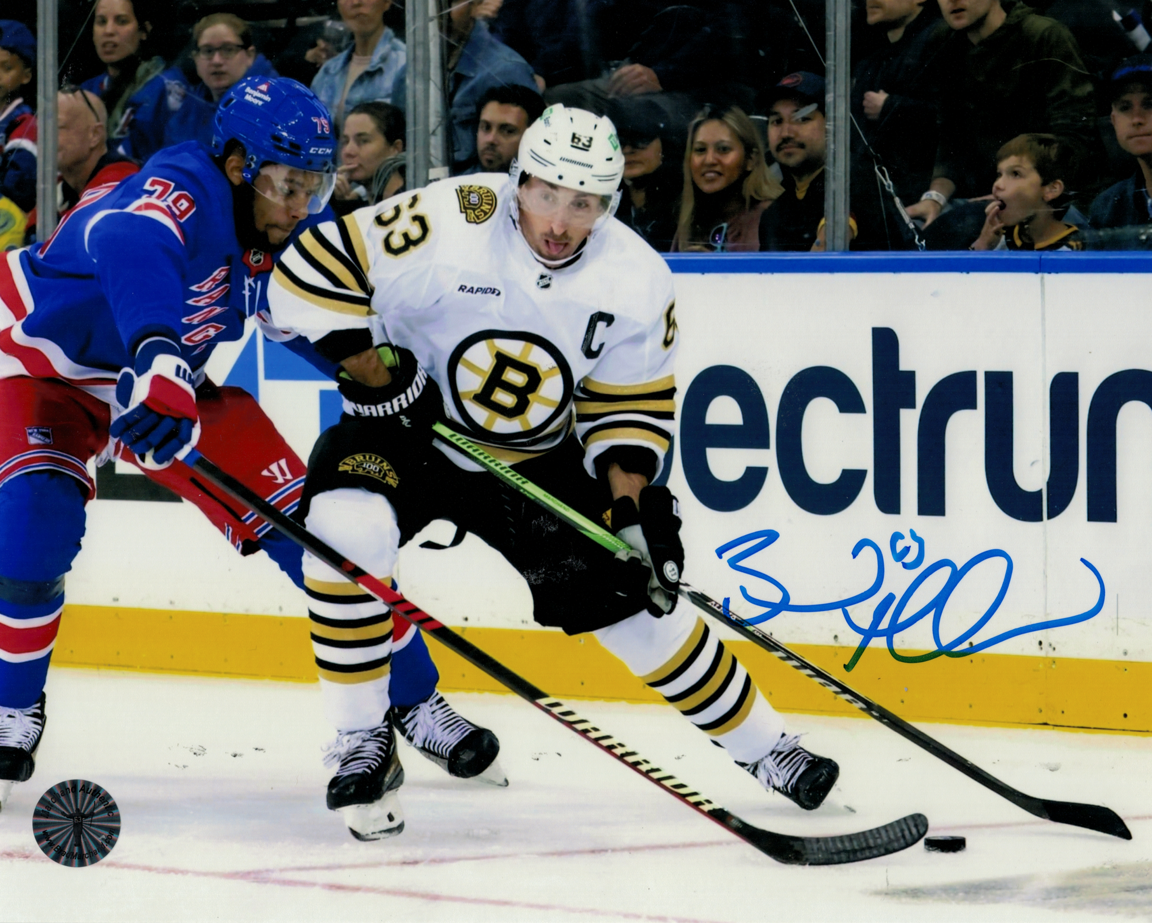 Brad Marchand Boston Bruins Captain Signed Autograph 16x20 Photo