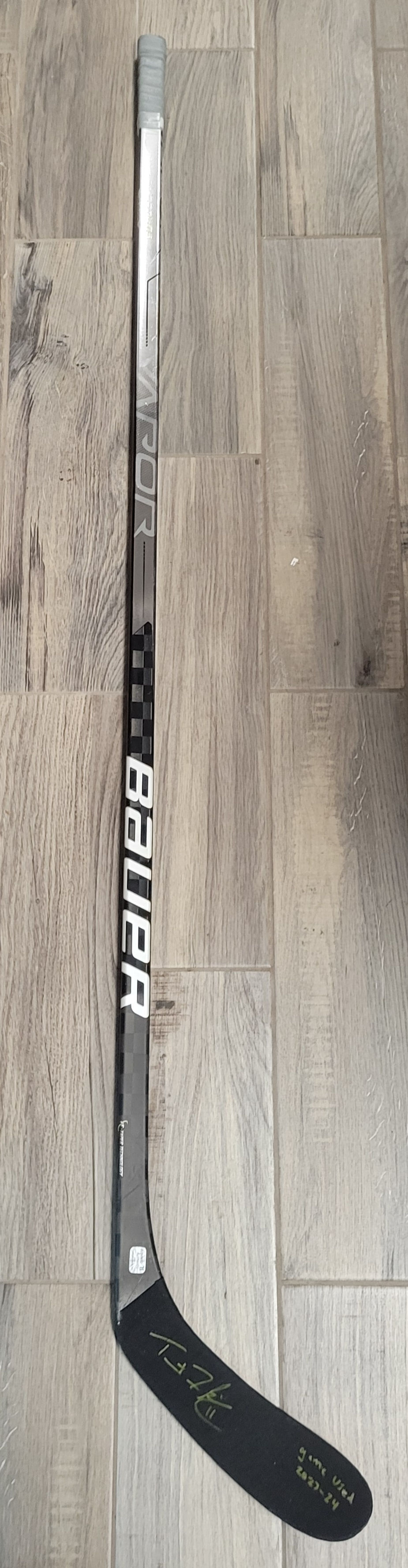Thumbnail: Trent Frederic Boston Bruins Game Used Signed Hockey Stick 2023-2024
