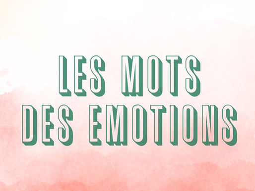 Les mots des émotions