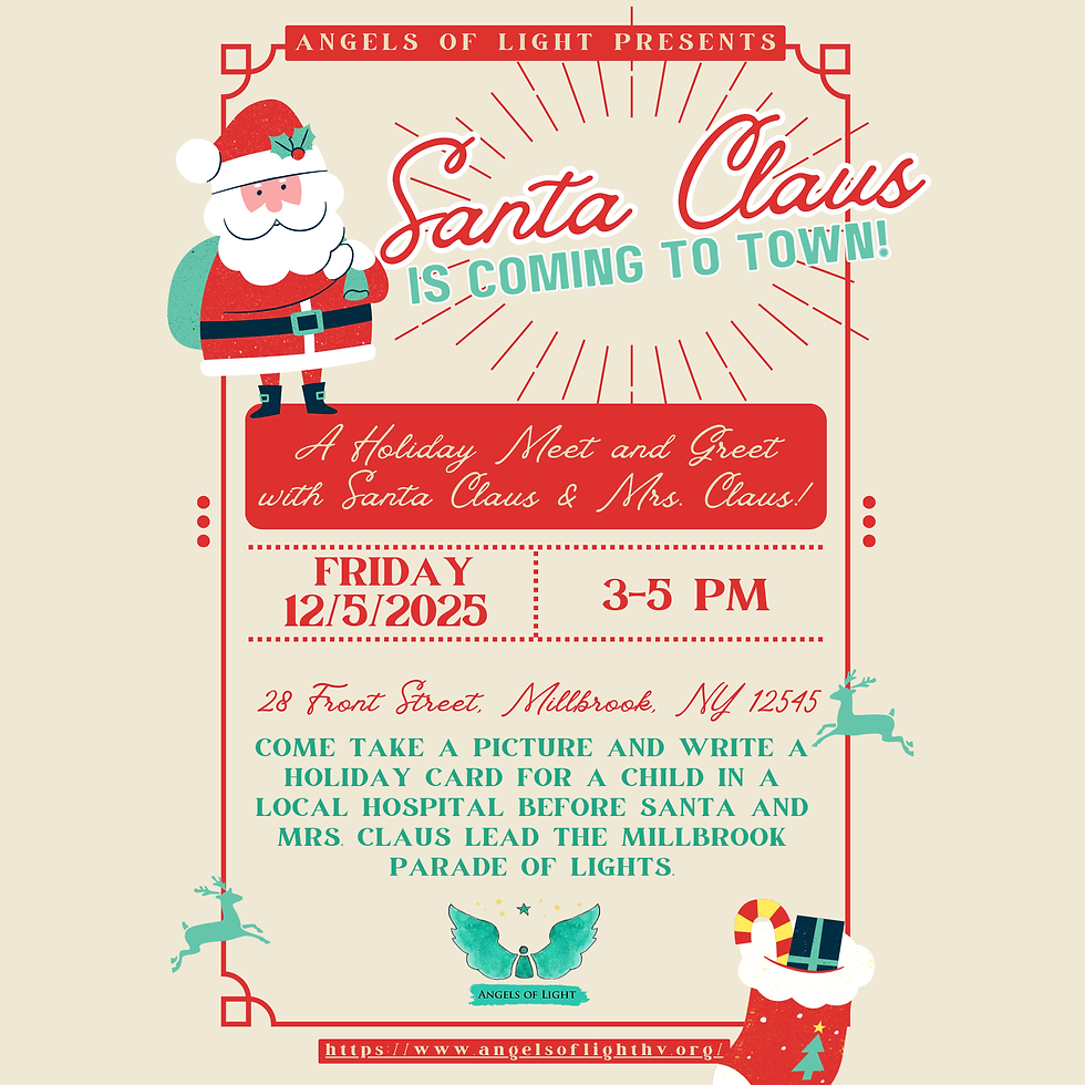 Santa Claus in coming to MILLBROOK! 