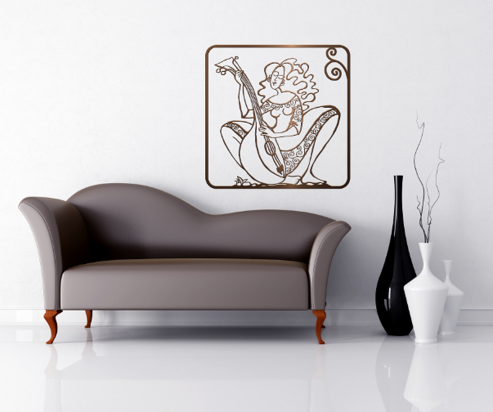 Thumbnail: The Muze metal wall art