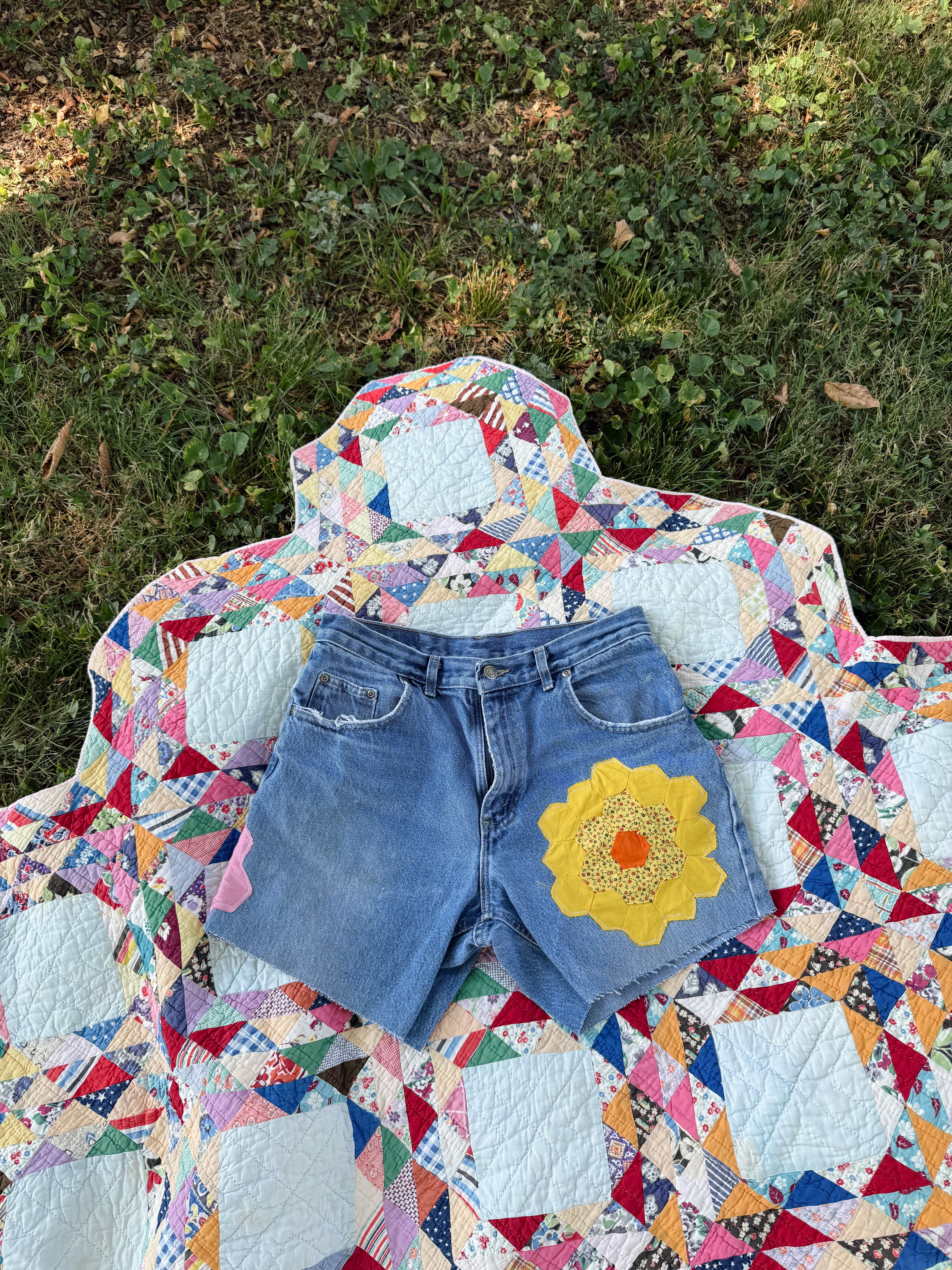 Patchwork Shorts