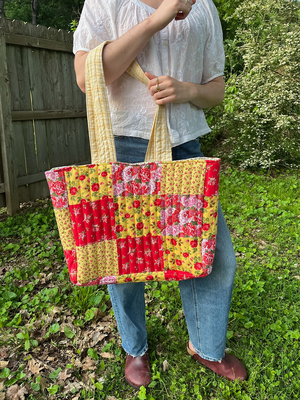 Thumbnail: Large Quilted Tote