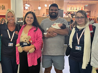 Rayna flies home by medical escort after being born six weeks early in Athens