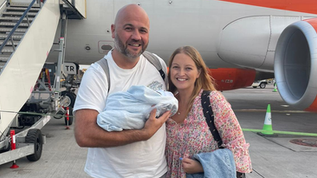 Carter’s medical escort flight from Crete to the UK for specialist care