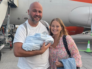 Carter’s medical escort flight from Crete to the UK for specialist care