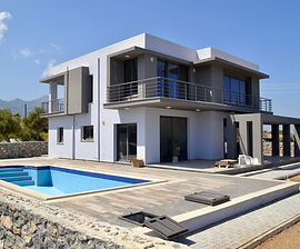Modern Brand New 4 Bedroom Villa in Catalkoy with Pool and Sea Views 
