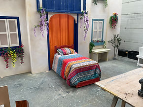 Donna's bedroom scene in mamma mia.