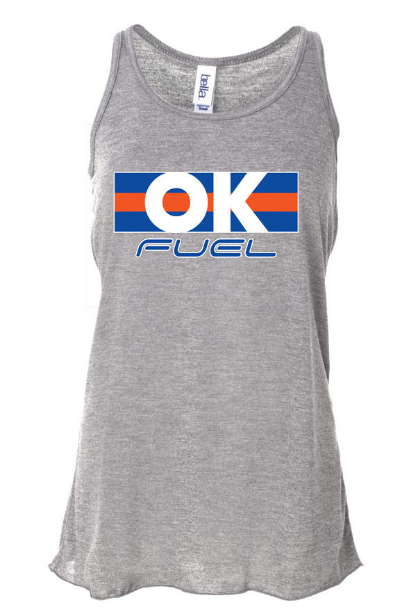 Thumbnail: 4515 - OK Fuel Stripes - Bella Flowy Racerback Tank - 4 Colors Available