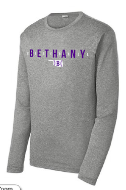 Bethany Baseball Long Sleeve - Sports Gray