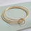 Thumbnail: Set of three brass bangles. Handmade by Copperleaf Studio.