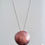 Thumbnail: Handcrafted Copper Dome Pendant with unique dark patina and hammer textures. Suspended from sterling silver chain.