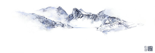 Ji-Young Demol Park Korean artist Painting Peinture Alpes Alps Belledonne