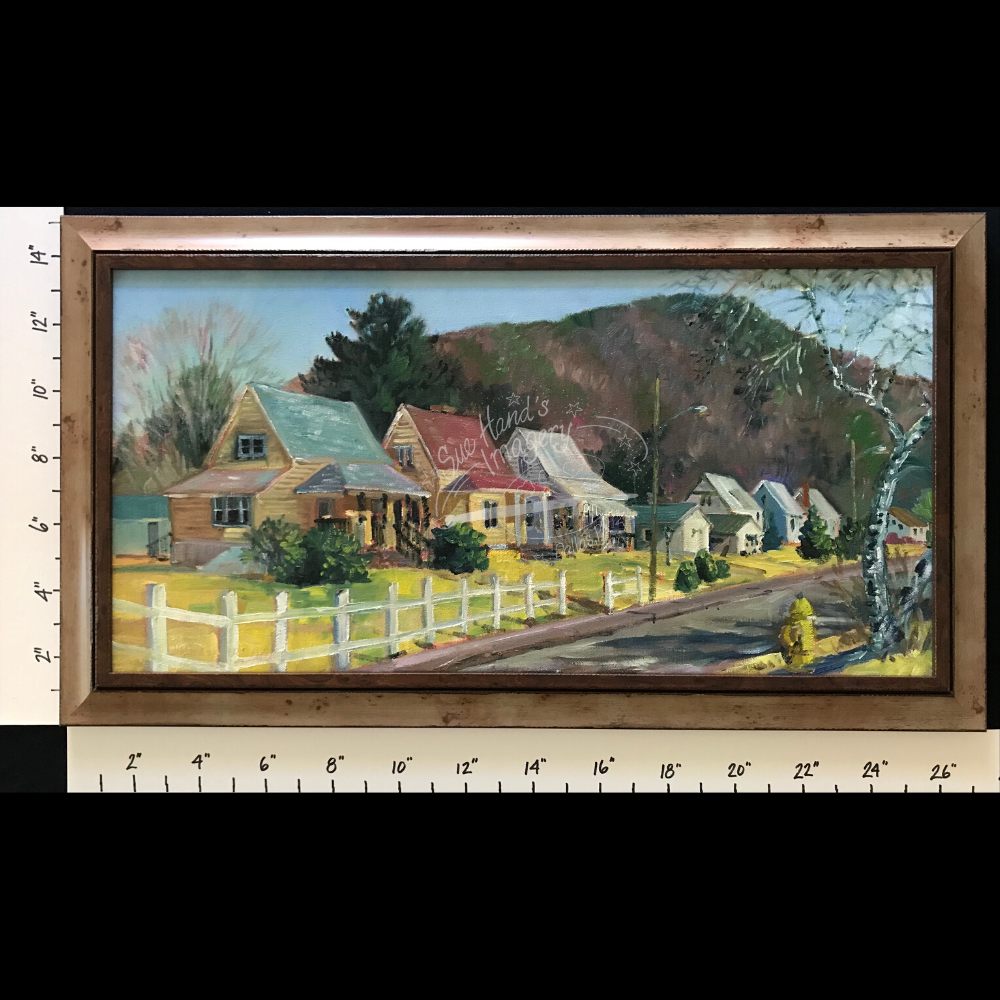 Framed Oil - Mocanaqua #7 River St