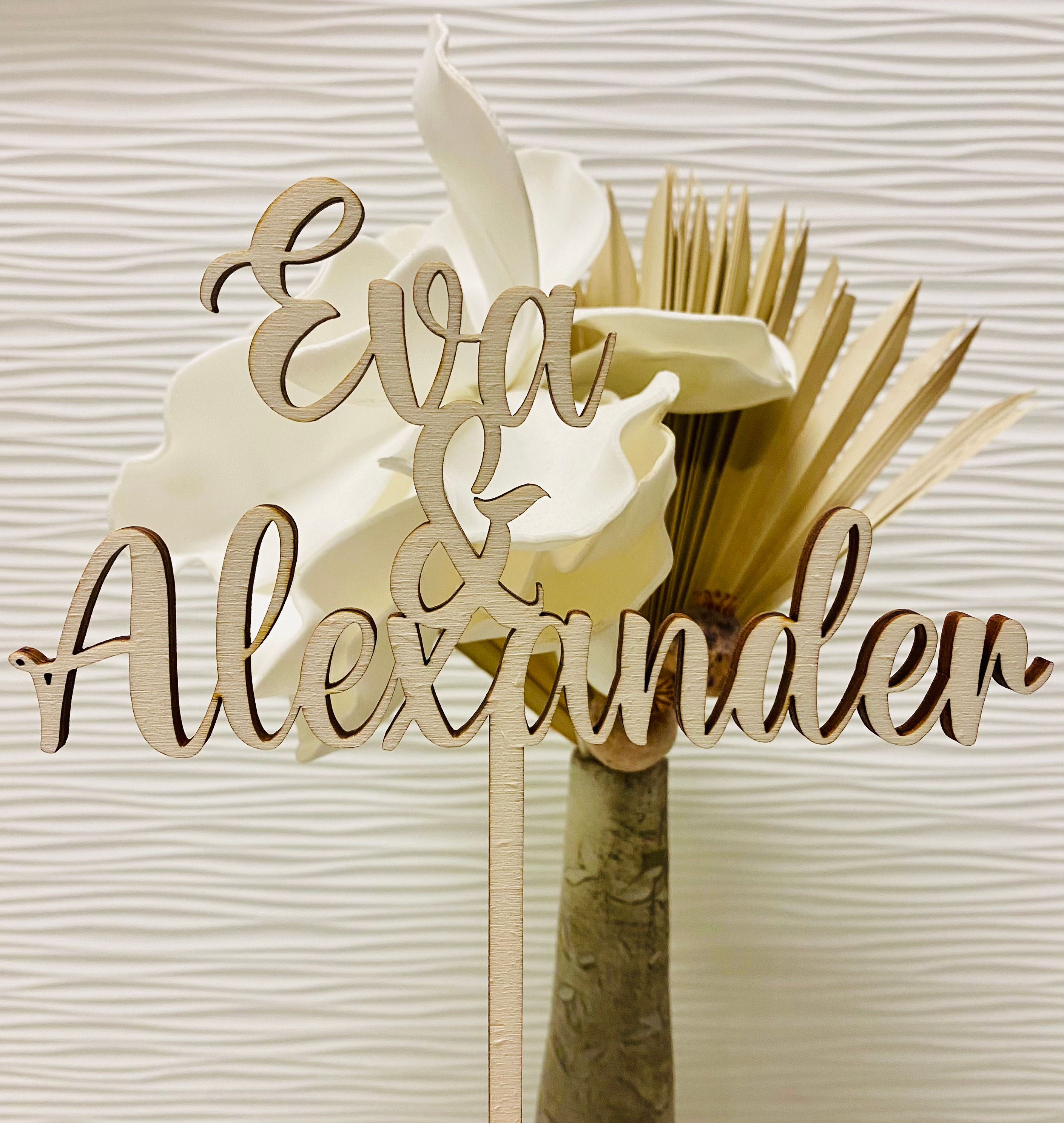 Topper – personalisierter Schriftzug