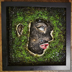 SELF PORTRAIT IN THE MOSS