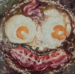 HAPPY BACON WITH EGGS