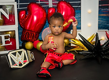 Baby milestone portraits Forest Park GA