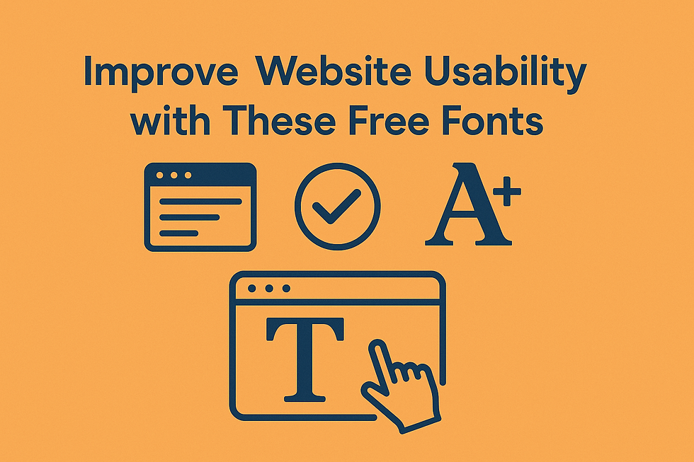 Improve Website Usability with These Free Fonts