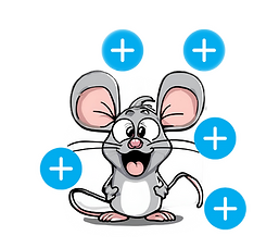 mouse is positively charged
