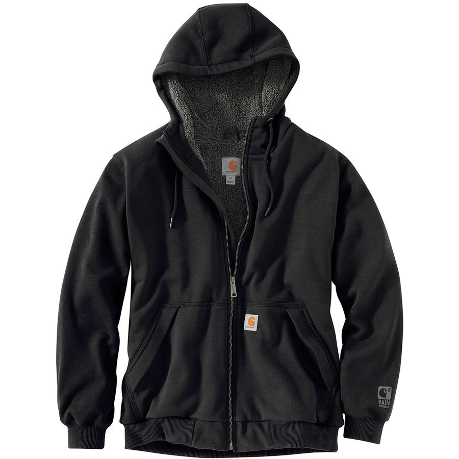 black sherpa hoodie mens