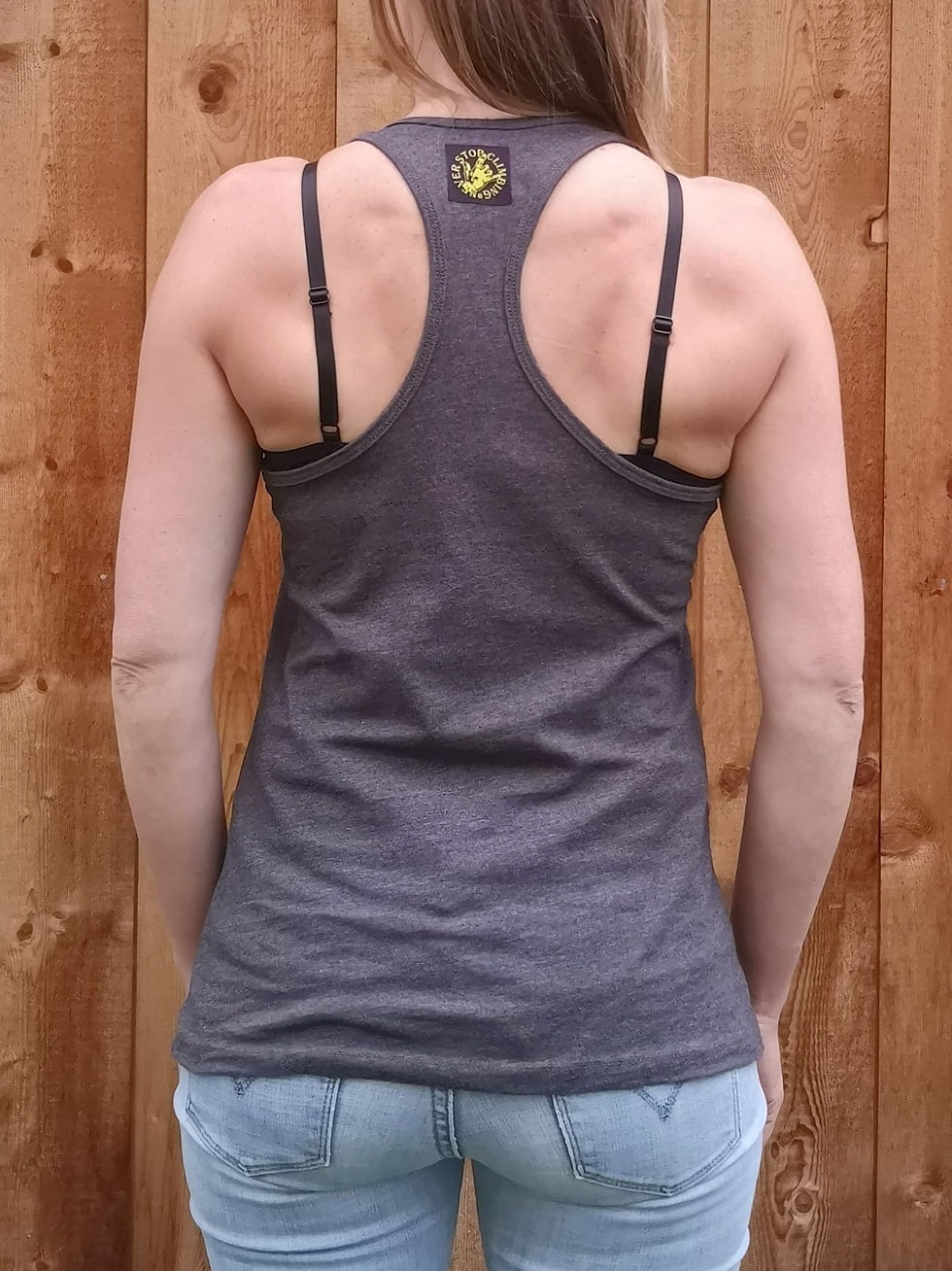 Thumbnail: NSCLIMBING - Sleevesless Shirt  Yellow/Grey - Woman