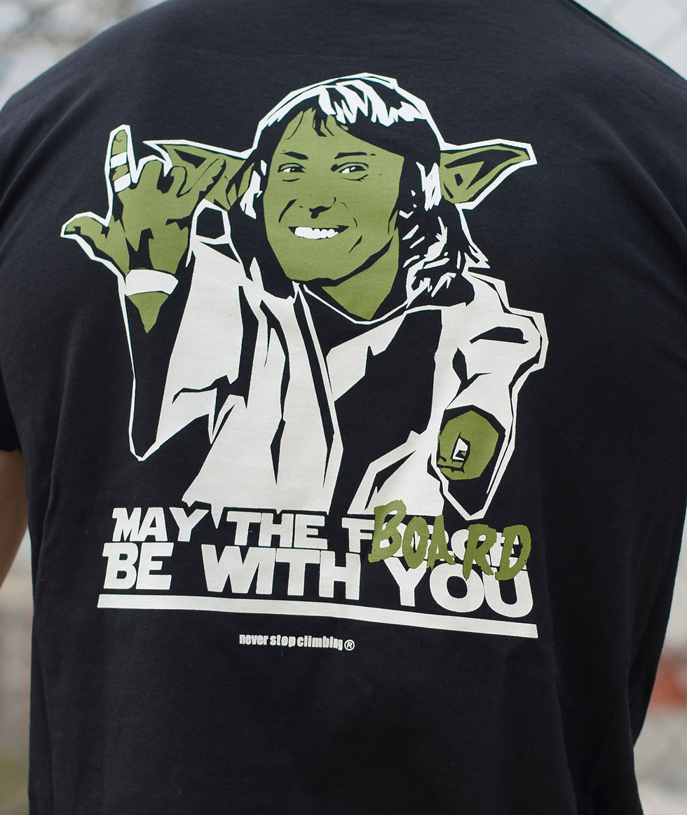 Thumbnail: MAY THE BOARD BE WITH YOU - T-Shirt Black  