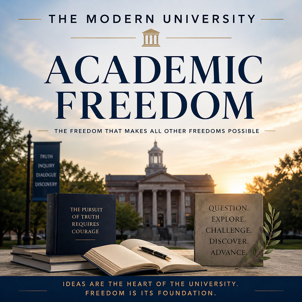 The Modern University: Academic Freedom - Shared Governance Begins with Free Inquiry (#672)