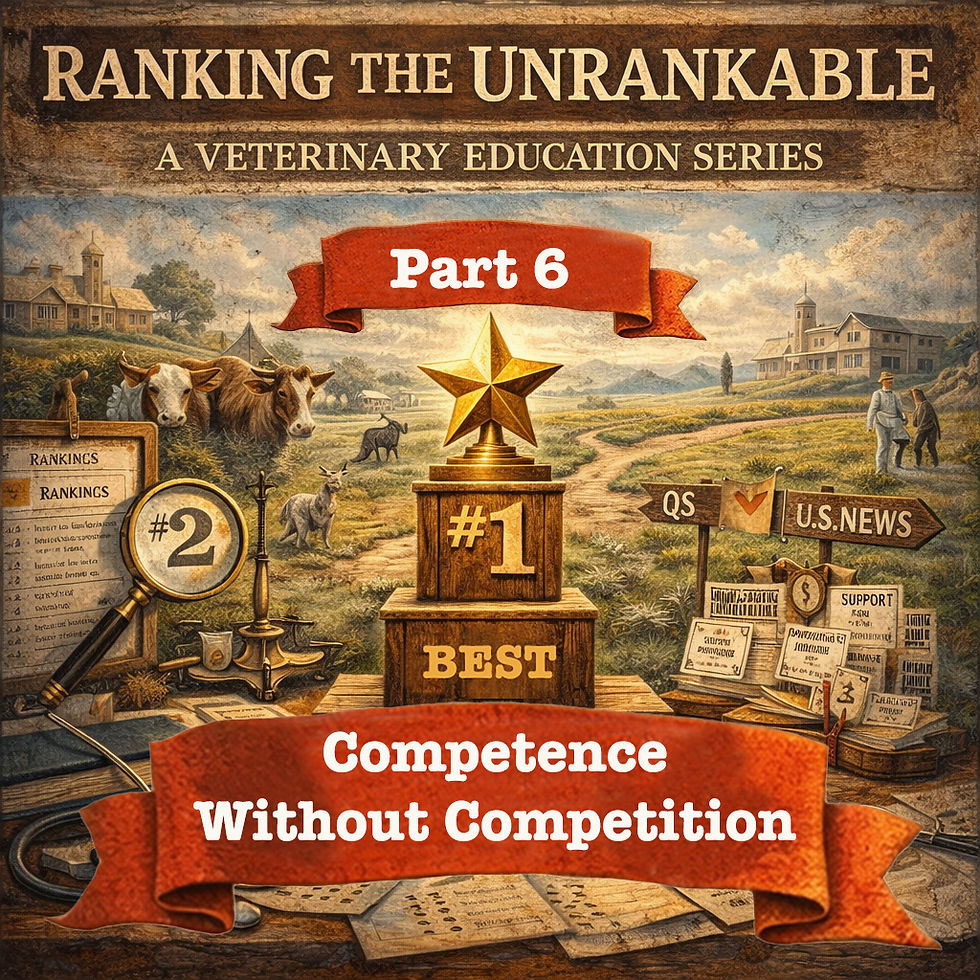 Ranking The Unrankable: A Veterinary Education Series. Part 6: Competence Without Competition (#594)