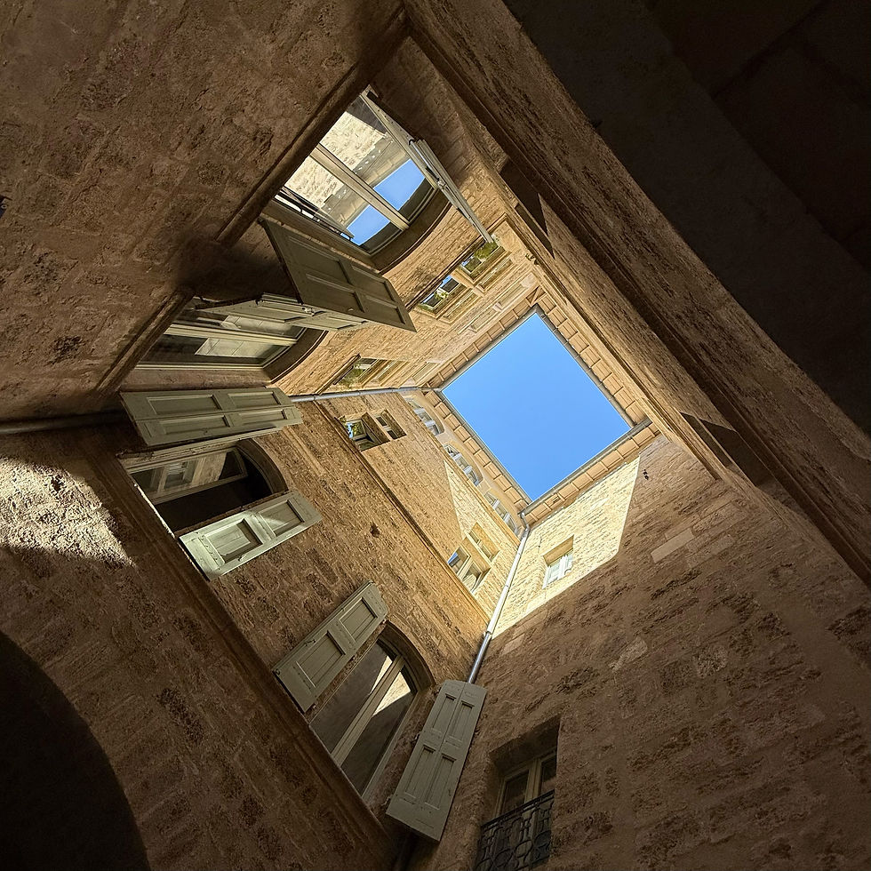 Interior courtyard.