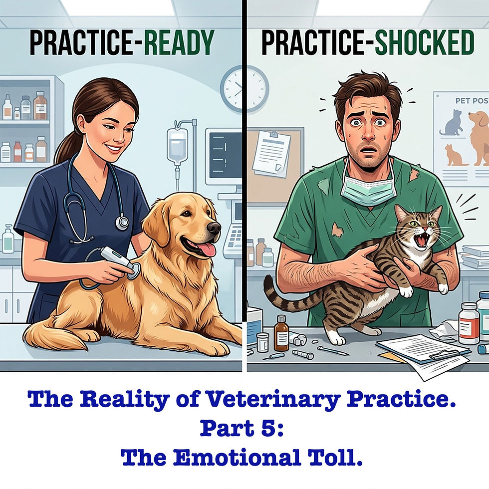 Practice-Ready or Practice-Shocked? The Reality of Veterinary Practice. Part 5: The Emotional Toll (#605)