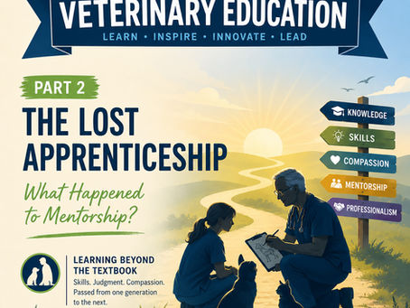 The Future of Veterinary Education: Part 2. The Lost Apprenticeship (#651)
