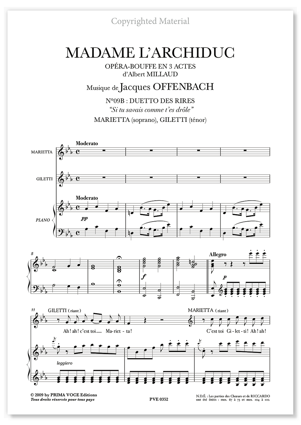 Offenbach • MADAME L'ARCHIDUC • "Si tu savais comme t'es drôle" (sop./tén.)