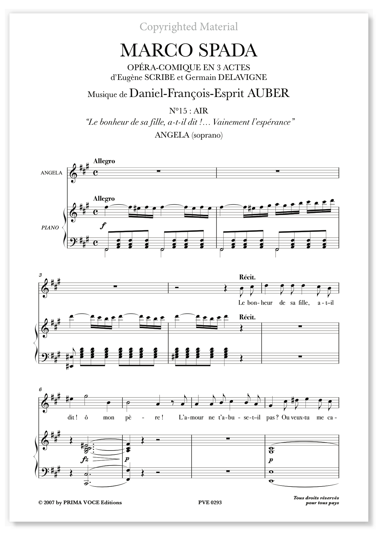 Auber • MARCO SPADA • “Le bonheur de sa fille a-t-il dit…” (soprano)