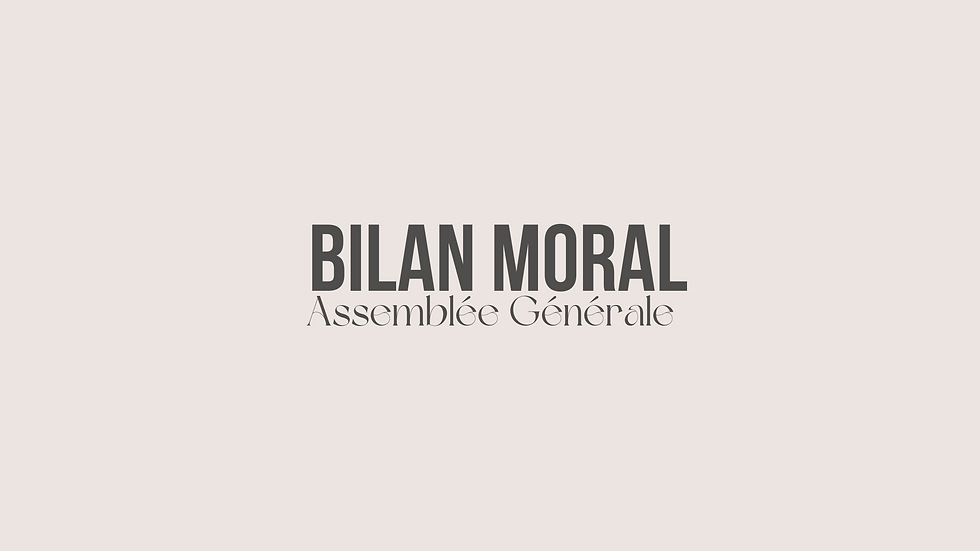 Bilan moral - AG