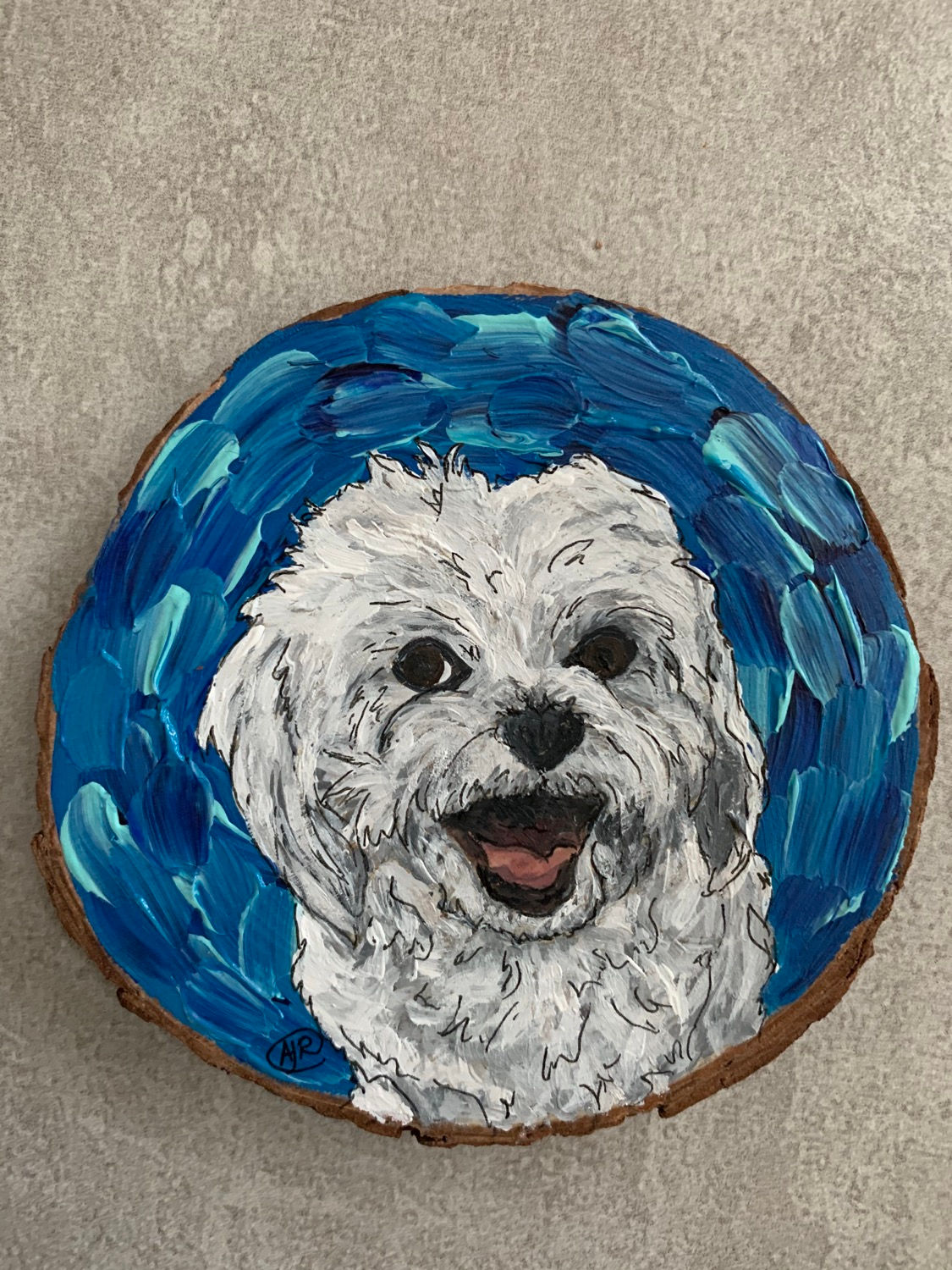 “Peeps” Maltese ornament 