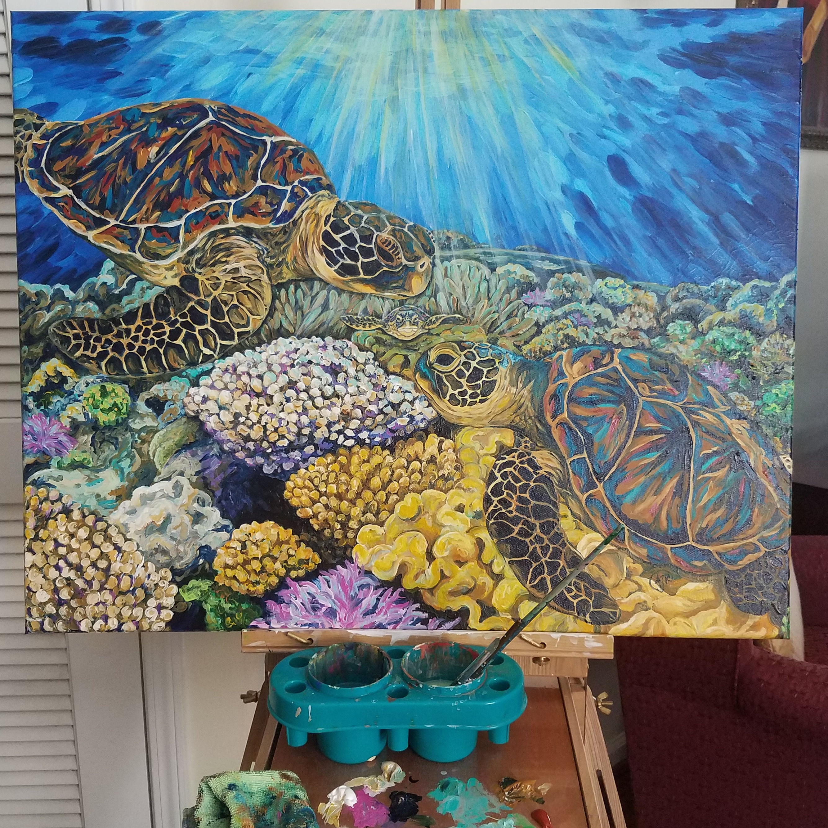 "Growing together" Custom 24x30 inch 