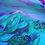 Thumbnail: Purple sea turtle under wave acrylic painting by Amber Ruehe