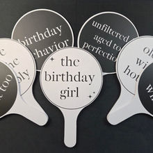 Premium birthday photo booth props for milestone birthday celebrations.