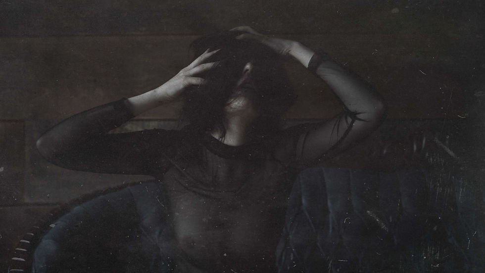 Thumbnail: Bliss: Dramatic Moody Decor, Bedroom Wall Poster, Melancholy Woman Art Prints