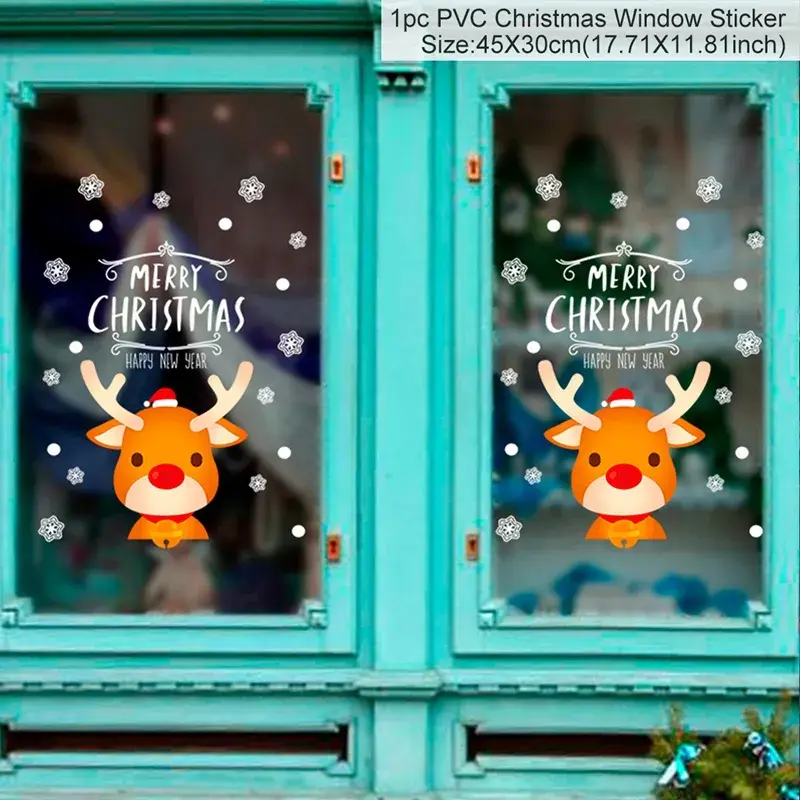 Miniature : Choix de 43 autocollant de noël géant pour fenêtre