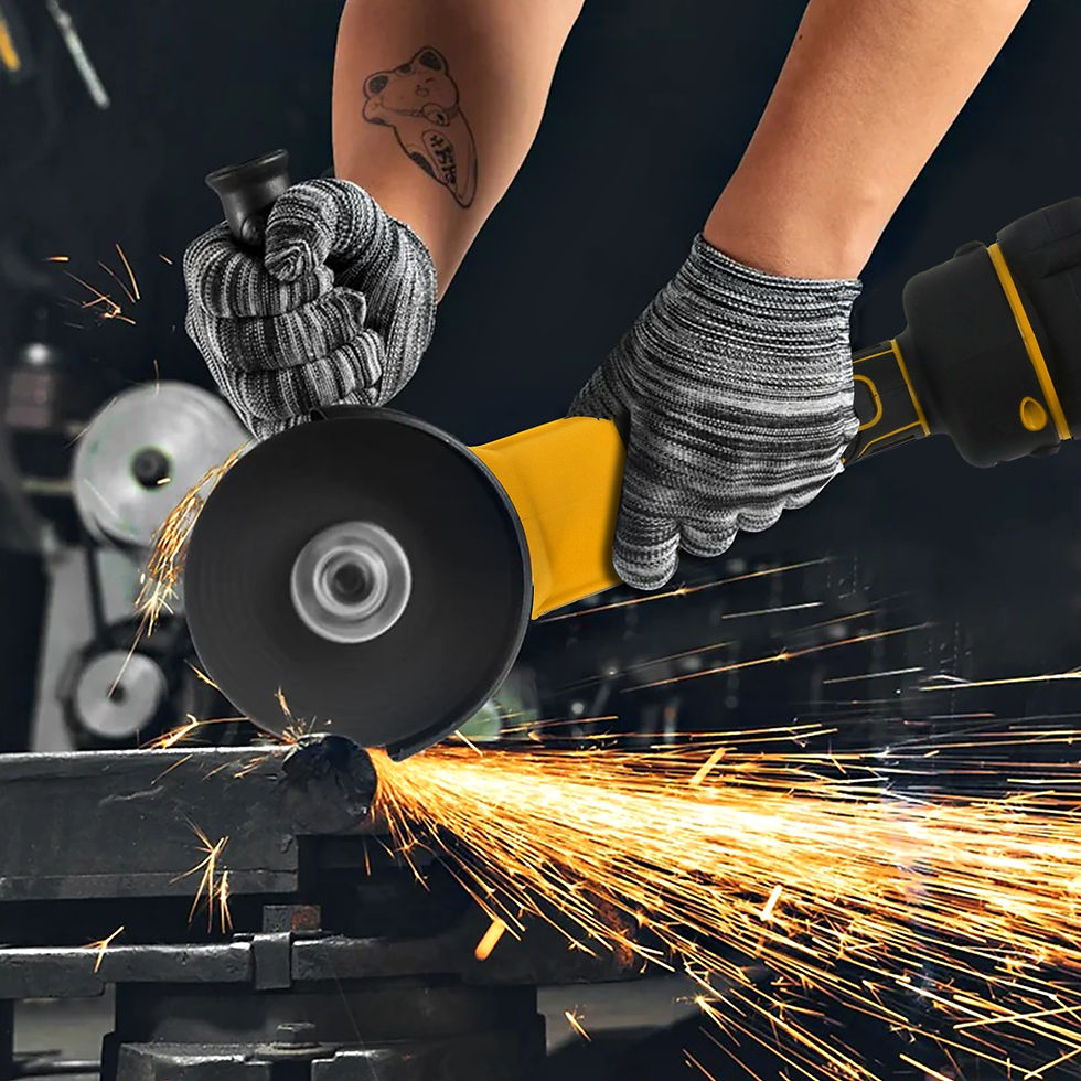Thumbnail: 125mm Cordless Angle Grinder with Brushless Motor with 21V 2 Battery Suitable fo