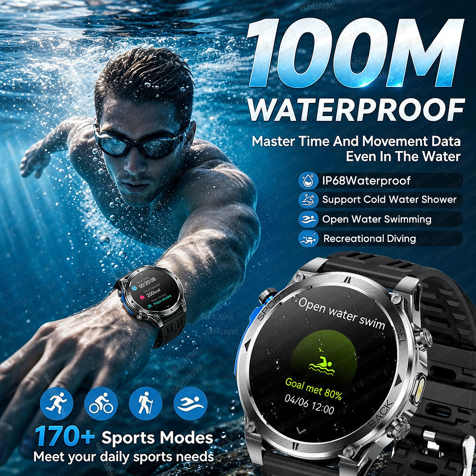 Thumbnail: New T-RX4 Ultra Outdoor Sports Smart Watch Built in GPS Compass Altimeter Barome