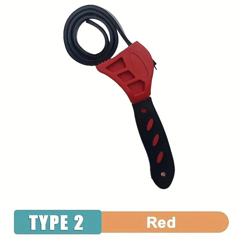 Thumbnail: 6inch Belt Wrench Oil Filter Puller Strap Spanner Chain Wrench Strap Opener, Adj
