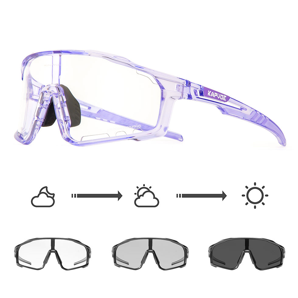 Thumbnail: Kapvoe Photochromic Sunglasses Men's Women Sports Cycling Glasses Road Running G