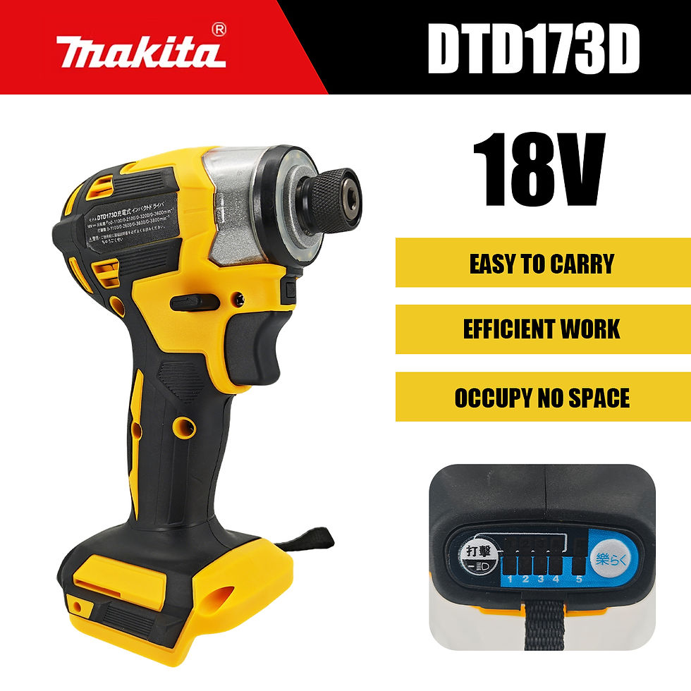 Thumbnail: Makita 18V DTD173 Multicolor Brushless Electric Screwdriver Multicolor Home Impr