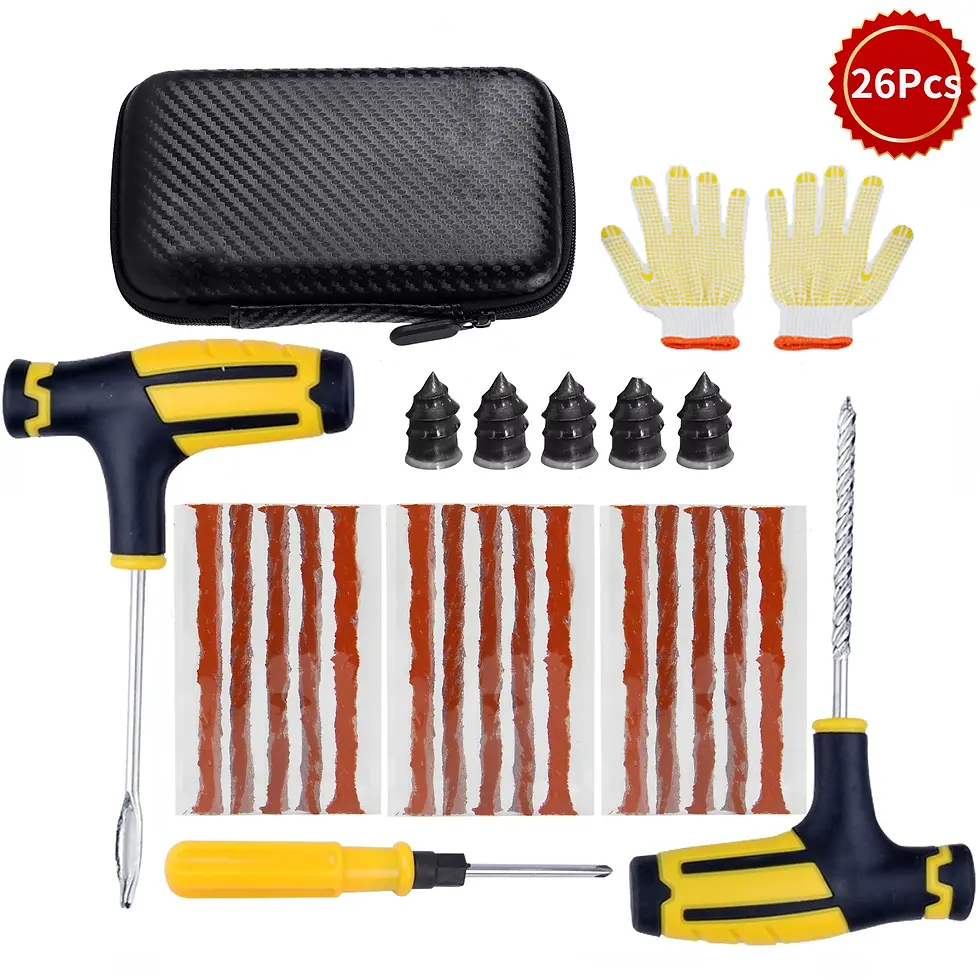 Thumbnail: New Car Tire Repair Tool Kit Studding Tool Auto Bike Puncture Plug Garage Needle