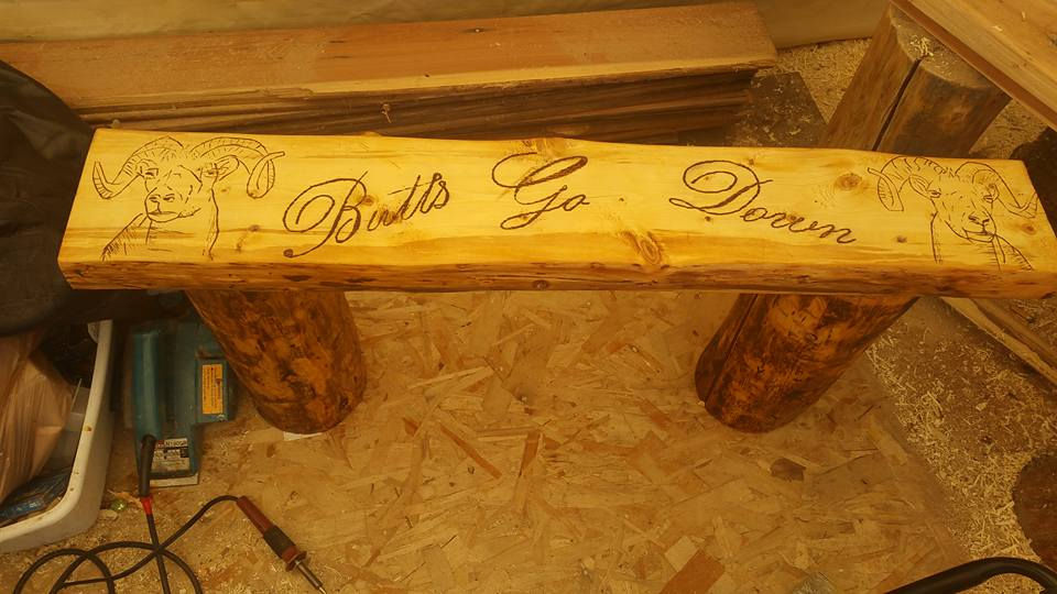 Thumbnail: Custom Burned Bench