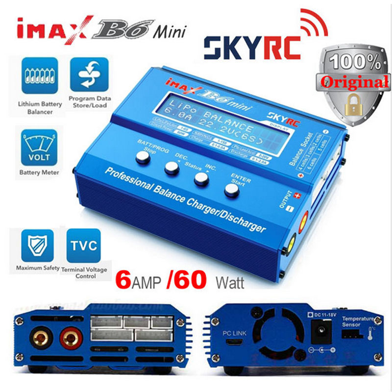 SkyRC iMAX B6 60W Mini Balance Charger Discharger battery health 1-6S Original
