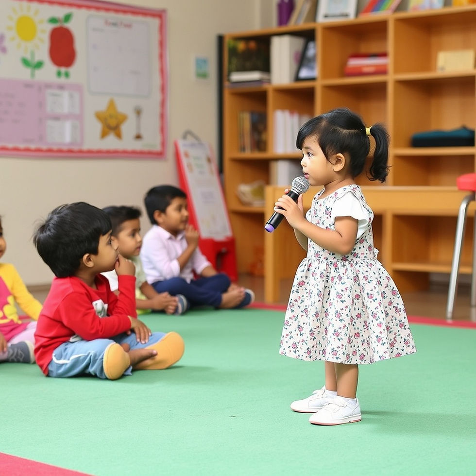 Public Speaking Activities for Preschool Kids | Best Preschool in Delhi.